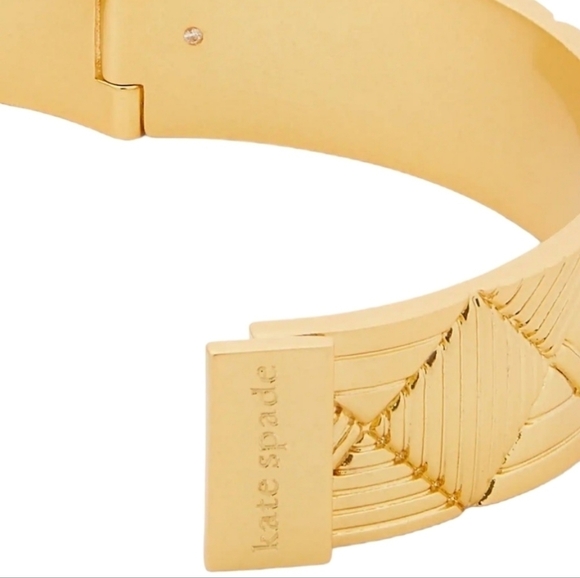 kate spade NEW YORK Patchwork Bangle, Gold-Plated, NWT - Picture 5 of 16